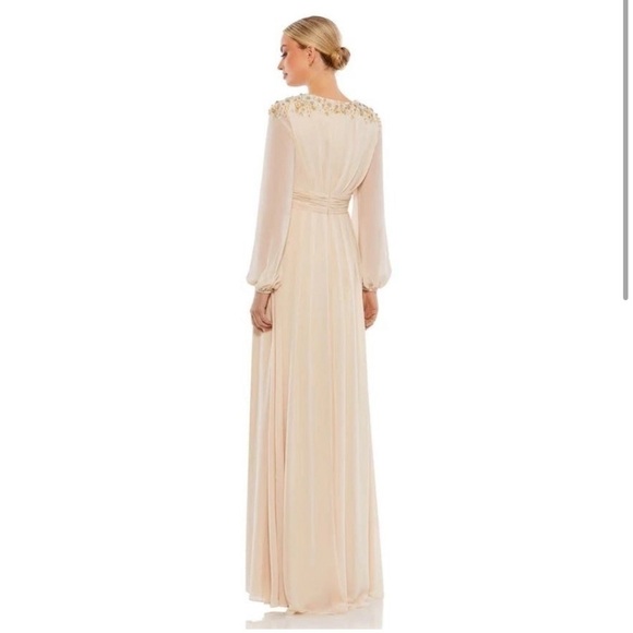 Mac Duggal 55694 Chiffon Embellished Shoulder Dress - Picture 2 of 8